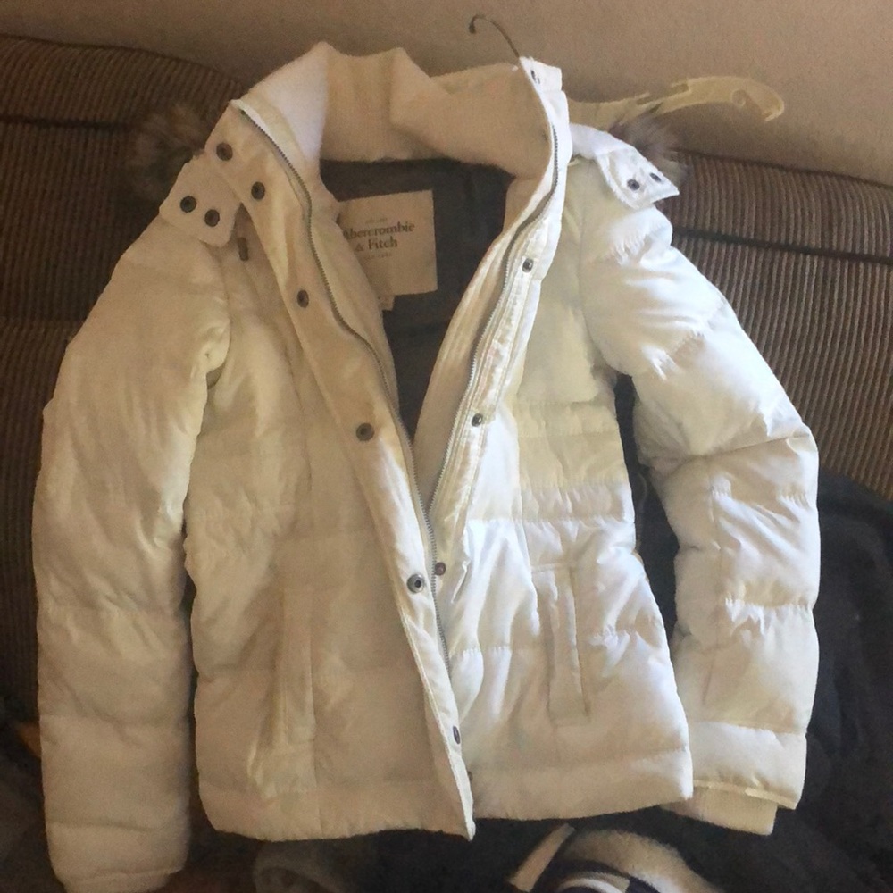 Clean white, very warm coat
